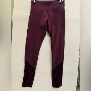 Warrior by Danica Patrick Burgundy Leggings